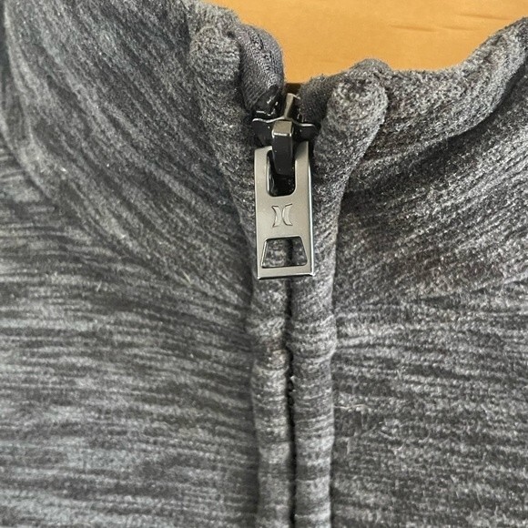 Hurley 1/4 Zip Fleece Lined Long Sleeve Black Hoodie Pullover Fleece XL - EUC - Picture 8 of 8